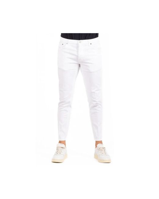 Trousers > slim-fit trousers Dondup pour homme en coloris White