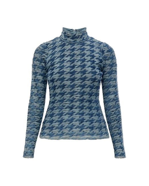 DIESEL Lange Mouwen Top M-Hilda in het Blue