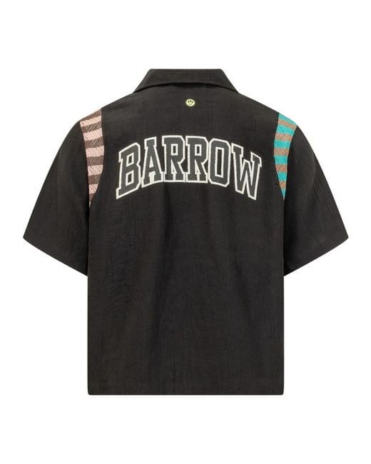 Barrow Black Short Sleeve Shirts for men