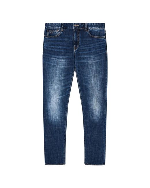 ARMANI EXCHANGE Blue Slim Fit Jeans for men
