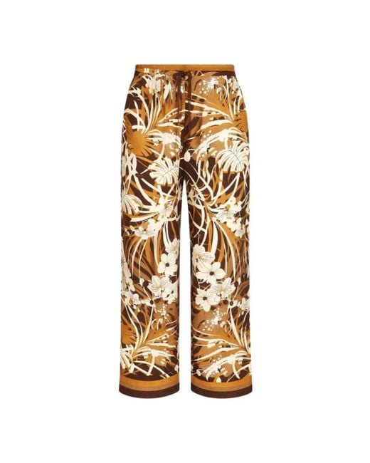 Max Mara Brown Wide Trousers