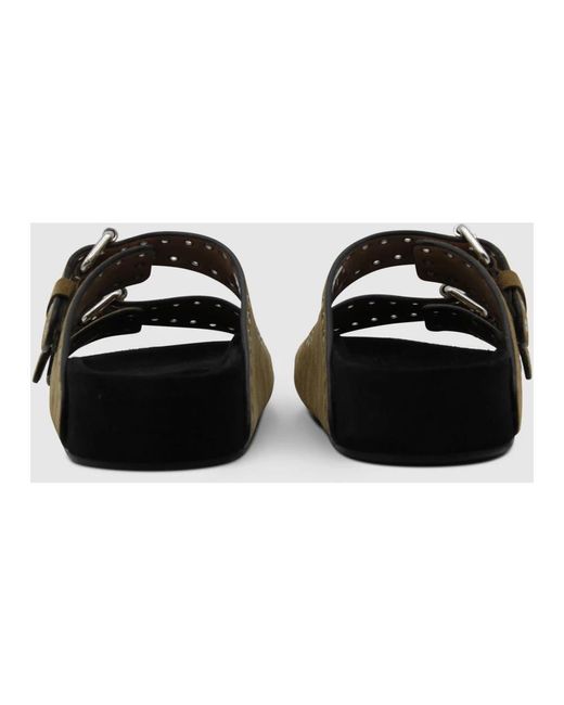 Isabel Marant Black Lennyo sandalen taupe khaki design