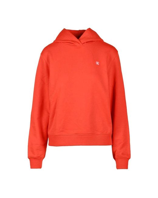 Calvin Klein Red Modischer pullover mit baumwollmischung