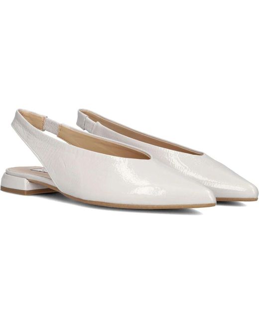 Notre-v White Weiße Slingbacks Mit Spitzer Zehenpartie