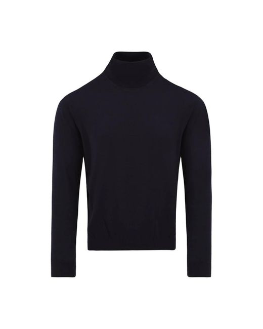Malo Truien & Vesten ,Blauw ,Wol Turtleneck Trui in het Blue voor heren
