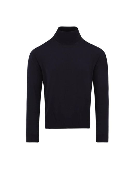 Malo Truien & Vesten ,Blauw ,Wol Turtleneck Trui in het Blue voor heren