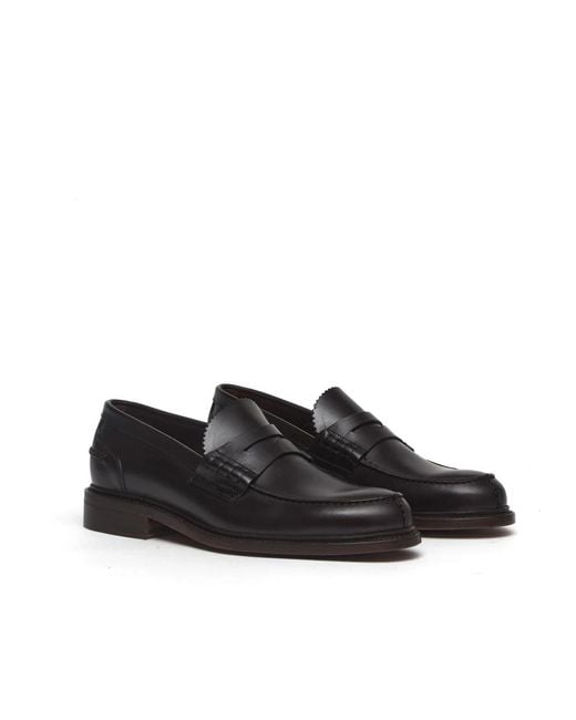 BERWICK  1707 Black Loafers for men