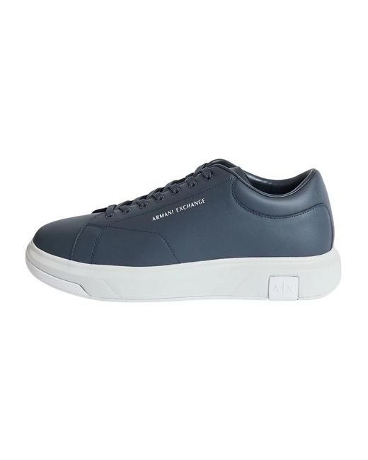 ARMANI EXCHANGE Blue Sneakers for men