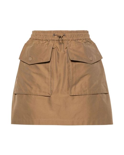 Moncler Natural Short Skirts