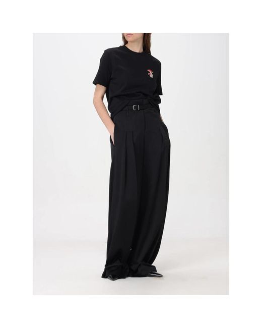 Jil Sander Black Wide Trousers