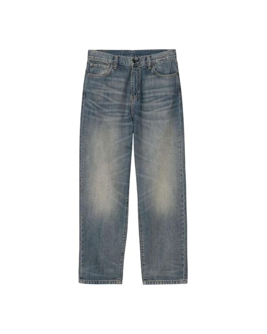 Carhartt Blue Loose Fit Jeans for men