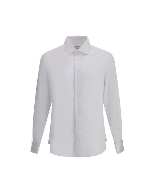 Formal Shirts Brunello Cucinelli pour homme en coloris White