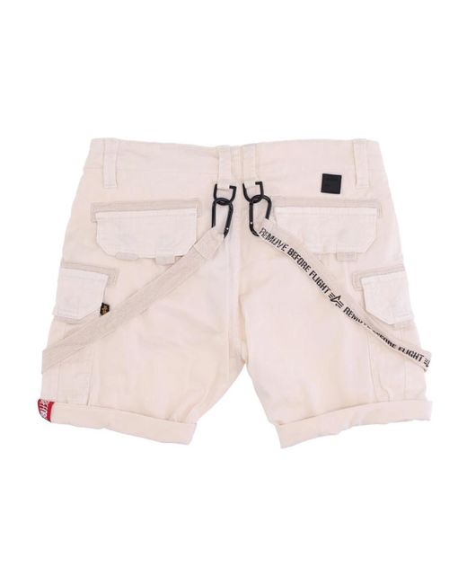Alpha Industries Pink Short Shorts for men