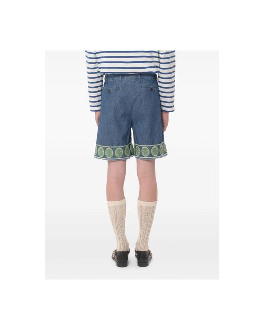 Valentino Blue Casual Shorts for men
