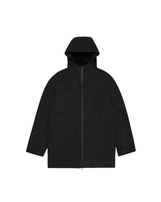 Rains Black Light Jackets for men