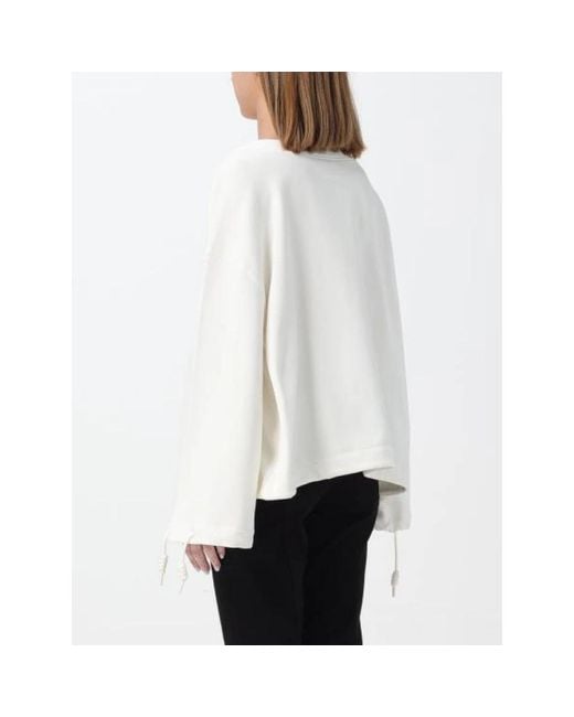 Emporio Armani White Sweatshirts
