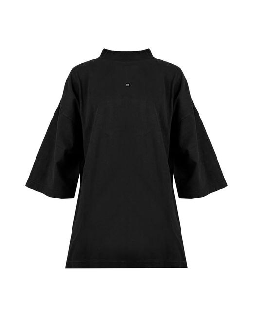 Oversized logo t-shirt Balenciaga de color Black