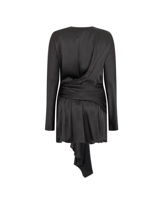 Alberta Ferretti Black Short Dresses