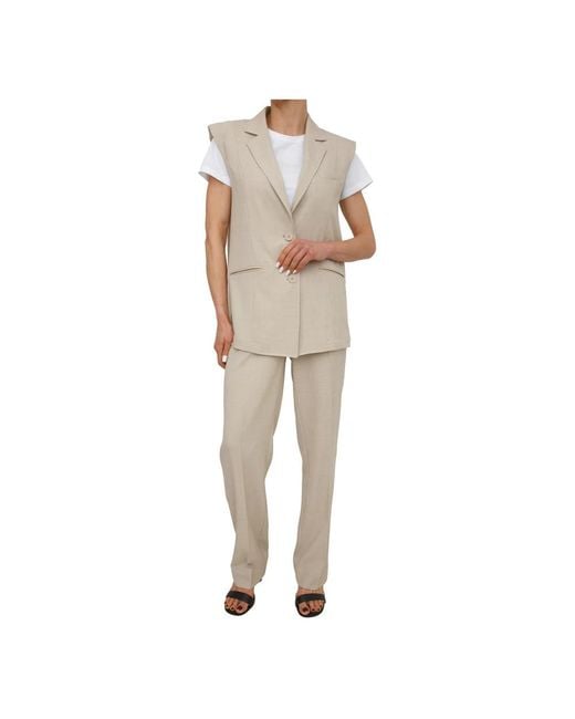 Fracomina Natural Slim-Fit Trousers