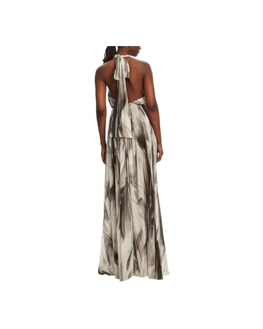 Elisabetta Franchi Natural Maxi Dresses