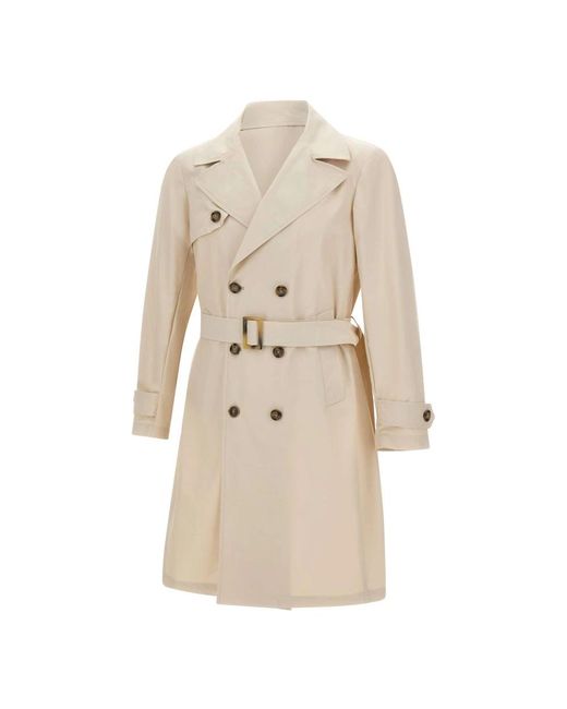Barba Napoli Natural Trench Coats for men