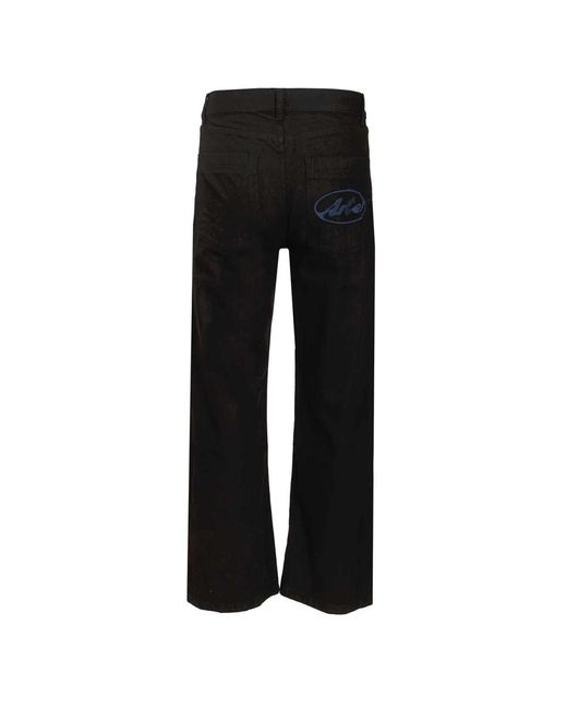 Arte' Black Wide Jeans for men