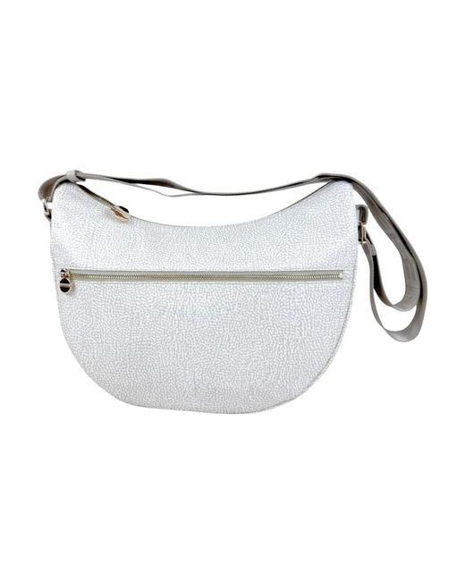 Borbonese White Shoulder Bags