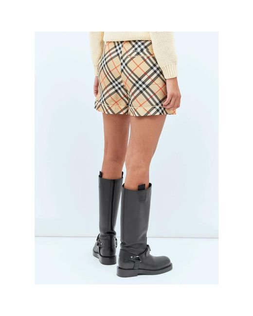 Burberry Natural Short Shorts