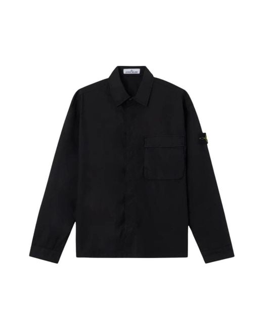 Stone Island Black Light Jackets for men