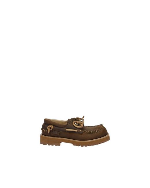 Moschino Brown Boat Shoes for men