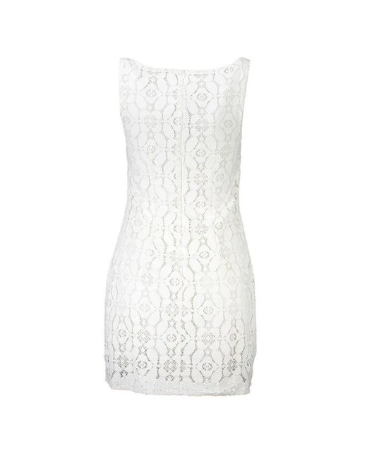 Desigual White Polyester Dress