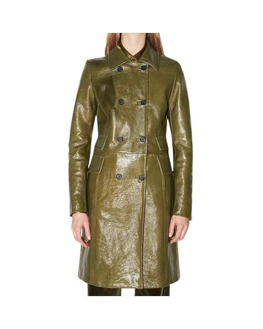 Double-Breasted Coats Barbara Bui de color Green