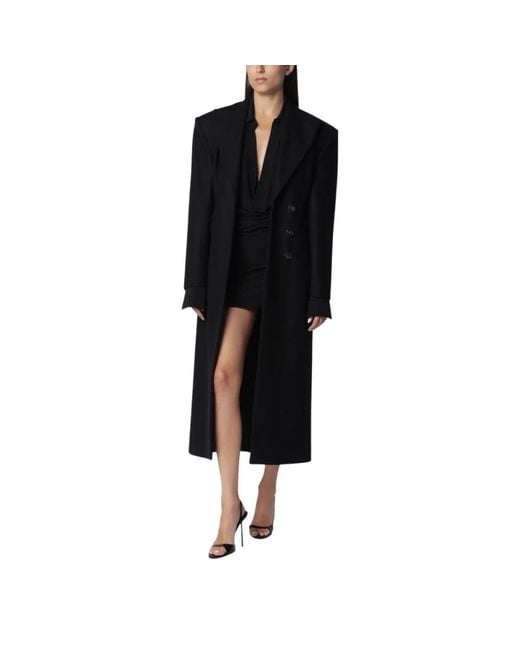 ANDAMANE Black Double-Breasted Coats