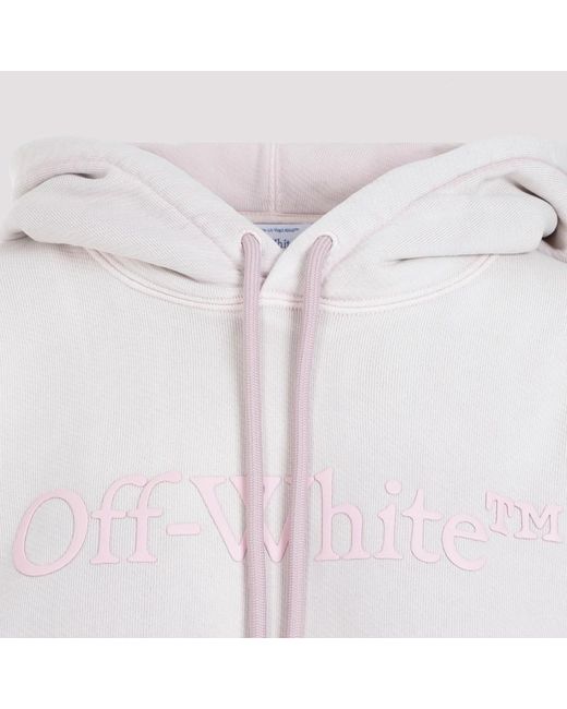 Off-White c/o Virgil Abloh White Gebrannte wäsche über hoodie