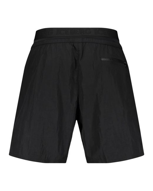 Iceberg Beach Shorts in het Black voor heren