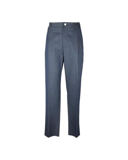 Dior Blue Straight Trousers for men