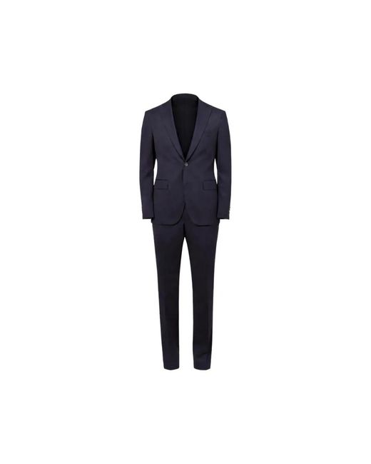 Colamarino Blue Single Breasted Suits for men