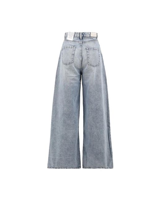 ICON DENIM Blue Wide Jeans