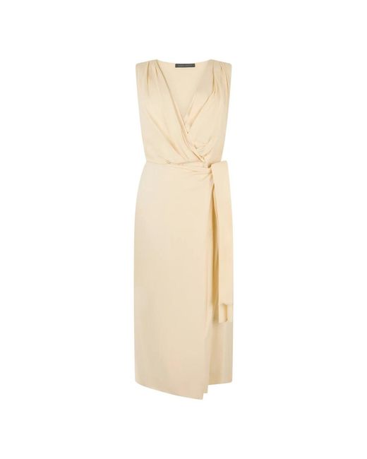 Alberta Ferretti Natural Midi Dresses