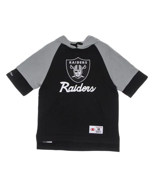 Mitchell & Ness Hoodies & Sweatvesten ,Zwart ,Katoen Oakland Raiders Zwarte Fleece Hoodie in het Black voor heren
