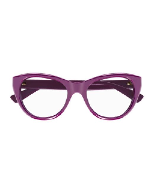 Gucci Accessoires ,Roze ,Vierkante Glamour Bril in het Purple