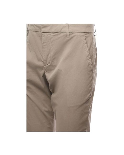 Dondup Slim chino hose mit taschen in Gray für Herren