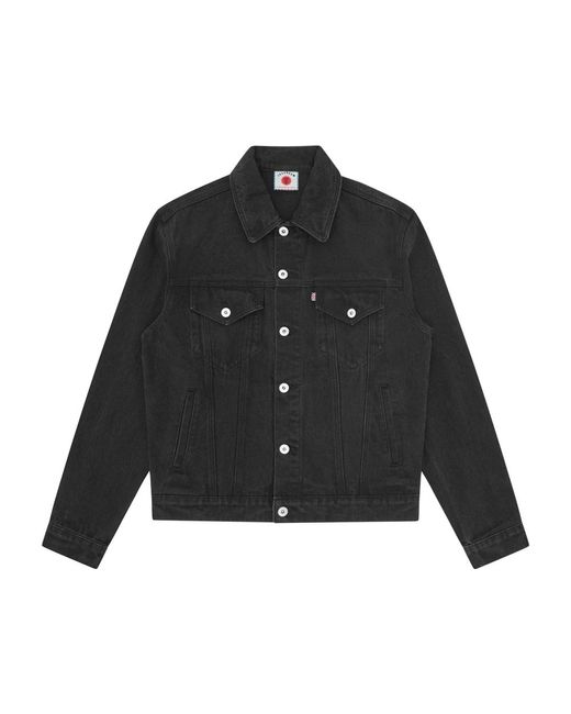 ICECREAM Jassen ,Zwart ,Denim Lopende Hond Denim Trucker Jas in het Black voor heren