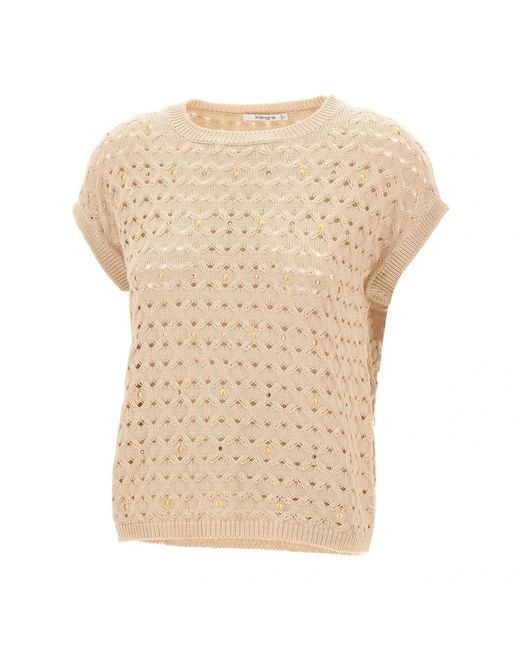 Kangra Natural Round-Neck Knitwear