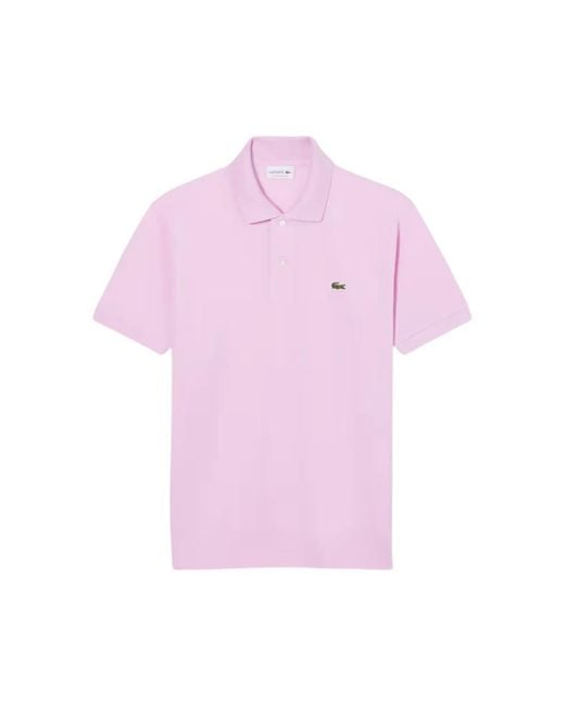 Lacoste Pink Polo Shirts for men