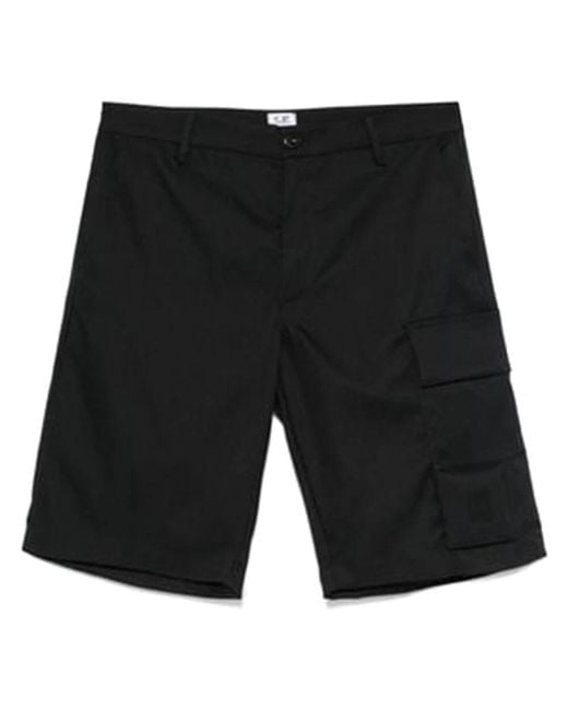 C P Company Black Casual Shorts for men