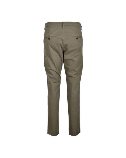 Dondup Gray Slim-Fit Trousers for men