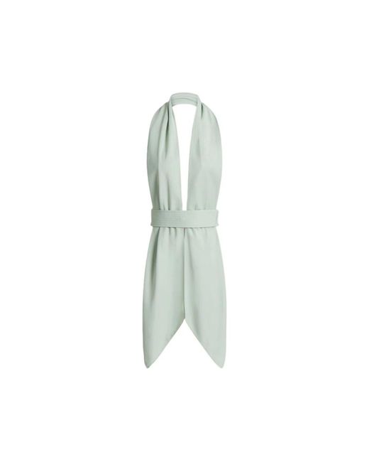 Alberta Ferretti Green Sleeveless Tops