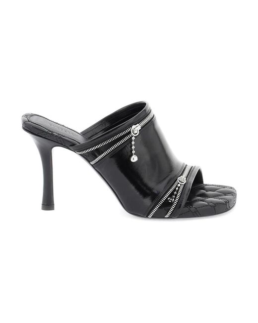 Shoes > heels > heeled mules Burberry en coloris Black