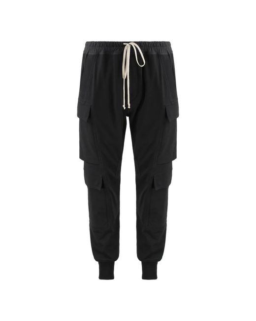 Rick Owens Black Sweatpants for men